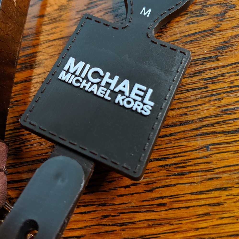 Michael Kors Belts Leather Chocolate Gold Medium - Picture 5 of 7